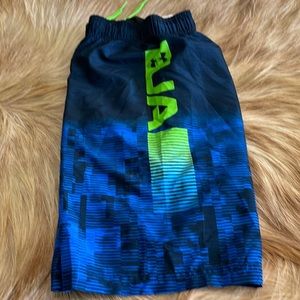 Under Armor swim trunk.